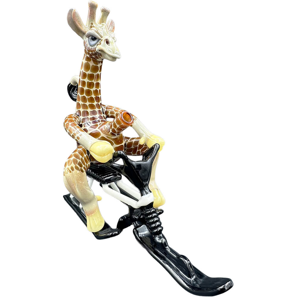 SLEDDING GIRAFFE - ROBERTSON GLASS