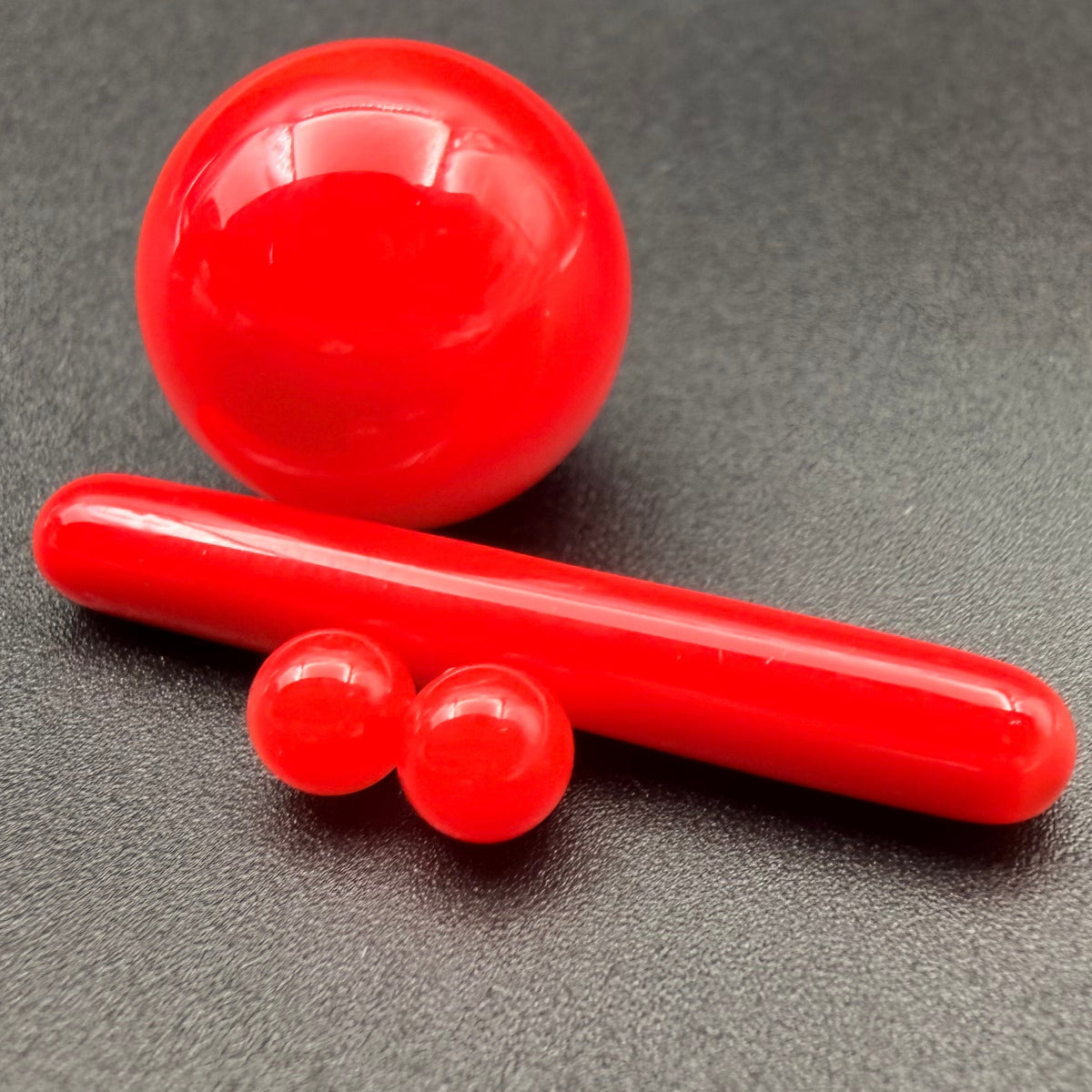 ORANGE-RED CRAYON (GLASS ALCHEMY) SLURPER SET