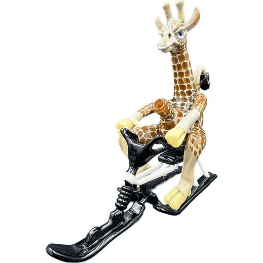SLEDDING GIRAFFE - ROBERTSON GLASS
